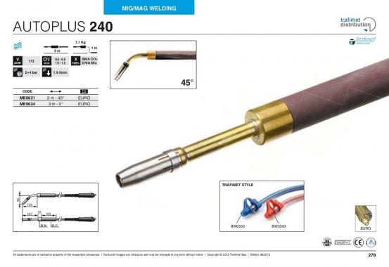 Trafimet Mig AUTOPLUS 240 (300 А вод. охл.) 3м 0°